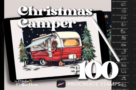 100 Procreate Christmas Camper Stamps: Strategic Value for Digital Artists and Creators