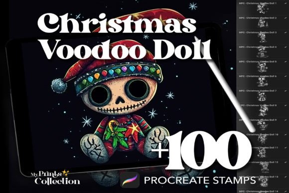 100 Procreate Christmas Voodoo Doll: A Creative Toolkit for Festive Digital Art
