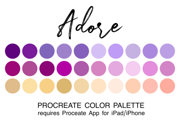 Adore Procreate Color Palette: Streamlining Creative Workflow with Coordinated Colors