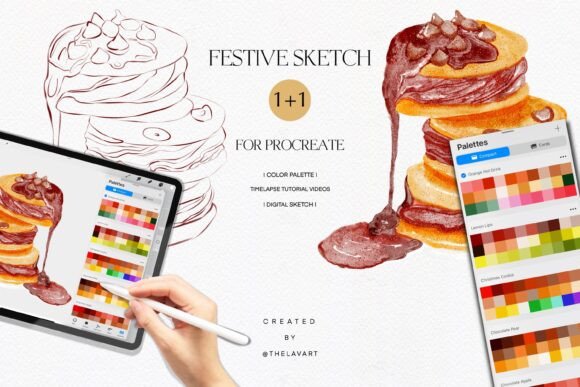 Chocolate Cookies Sketch Color Palette: A Sweet Touch for Creative Projects