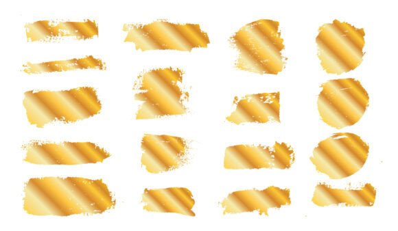 Golden Hand Drawn Paint Brush Vector: A Creative Designer’s Best Friend