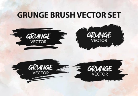 Grunge Stroke Brush Vector Set for Creative Design
