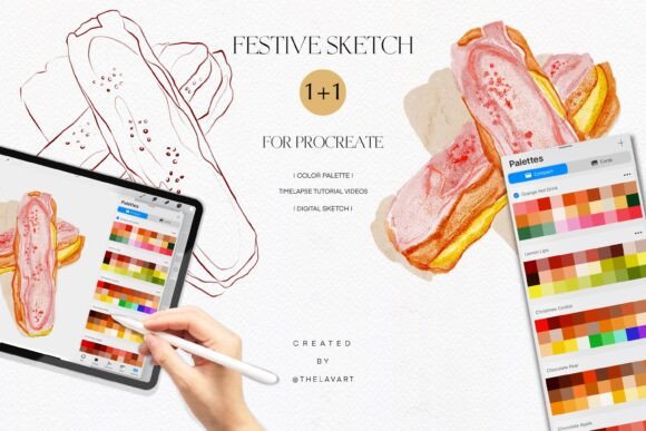 How Eclair’s Sketch Color Palette for Pro and Festive Sketch Color Palette for Procreate Are Redefining Digital Art Practice