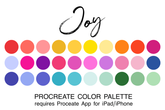 Joy Procreate Color Palette: Enhance Your Digital Art with Curated Colors