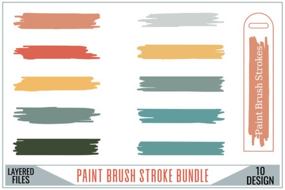 Paint Brush Stroke SVG Bundle Vol - 02: A Versatile Design Resource for Creators